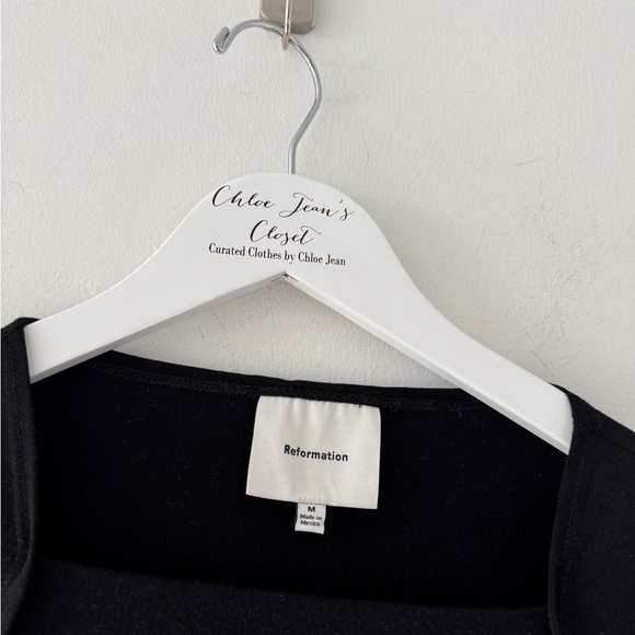 REFORMATION Madelyn Black Knit Top - Picture 4 of 4